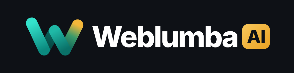 Weblumba AI Horizontal logo, dark